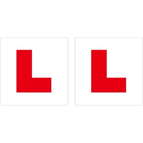 2 Pack of Fully Magnetic L Plates for New Drivers,Learner Plates with Stronger Magnetism and Bigger Thickness