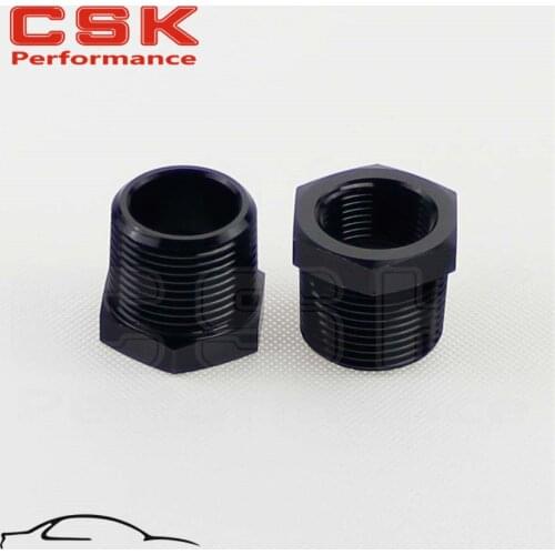 2pcs 1" Male x 3/4" Female NPT Thread Reducer Hex Bushing Pipe Fitting Alloy