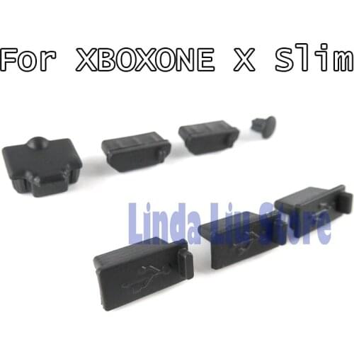 50sets For XBOXONE Slim S Dust Proof Pack Kits USB HDMI-compatible A Dust Prevention Jack Stopper for Xbox One X ONEX