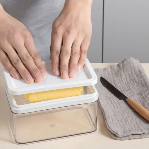 900ml Butter Separator Slicer Household Baking Stainless Steel Butter Cutter Kitchen Cheese Storage Box Butter Separator Slicer