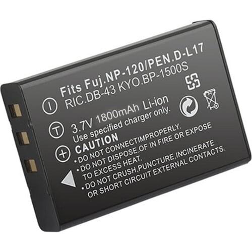 NP-120, PX1657 Battery Pack for TOSHIBA PA3790U-1CAM, PA3791U-1CAM, Camileo H30, H-30, Camileo X100, X-100 Full HD Camcorder