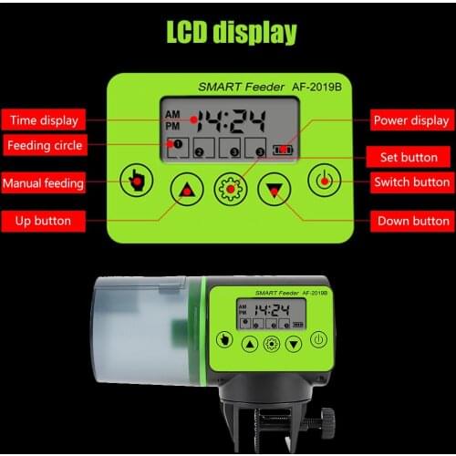 Fish Tank Automatic Feeder Intelligent Timing Automatic Feeder Aquarium Goldfish Feeder Large Capacity Fish Feeder Pet Supplies