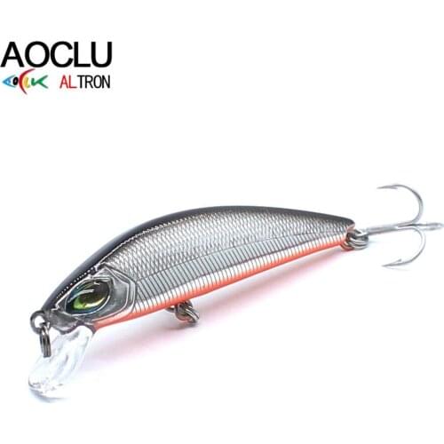 AOCLU wobblers Super Quality 6 Colors 63mm 7.9g Hard Bait Minnow Shad Crankbait Fishing lure Bass Fresh Salt water tackle