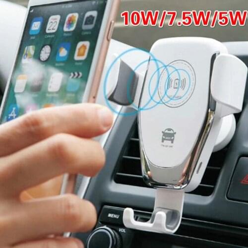 QI 7.5W 10W Car Wireless Charger 9V Wireless Car Charger Phone Holder Car Use for iPhone Samsung Huawei Xiaomi LG HTC ZTE LENOVO
