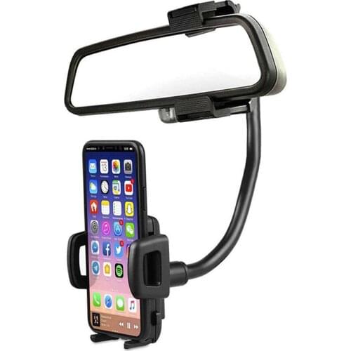 Car Rearview Mirror Mount Phone Holder Universal Car Mobile Phone Stands For iPhone Samsung GPS Smartphone car accessories