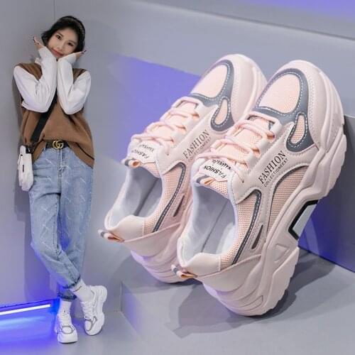 Womens White Sneakers 2021 Hidden Heel Chunky Sneakers for Woman Platform Shoes 2020 Spring Autumn Shoes Sneaker