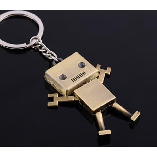 Robot keychain key ring high quality chaveiro portachiavi creative key chain llaveros hombre free shipping