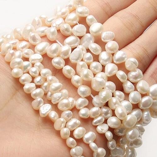 White Irregular Freshwater Pearl Natural Stone Beads For Diy Necklace Bracelets Earring Jewelry Making Handmade Friendship Gift