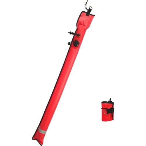 DIVING SMB 1m Buoy Colorful Visibility Safety Inflatable Scuba Diving SMB Surface Signal Marker Buoy Accessory