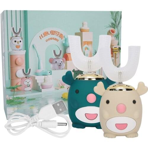 Shaped Children Electric Sonic Toothbrush ABS Omnidirectional Waterproof Sealing Intelligent Cleaning Toothbrush Oral Care Tool