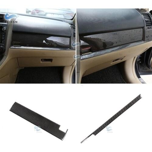 For Honda CRV 2007 2008 2009 2010 2011 Car Carbon Fiber Center Control Copilot Dashboard Panel Strip Cover Protective Trim