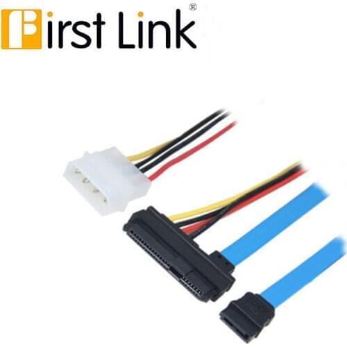 Cable SAS to SATA SFF-8482 Mini SAS 29Pin SCSI to SATA 7Pin with LP4 Molex IDE 4Pin Hard Disk Converter Cable 70CM