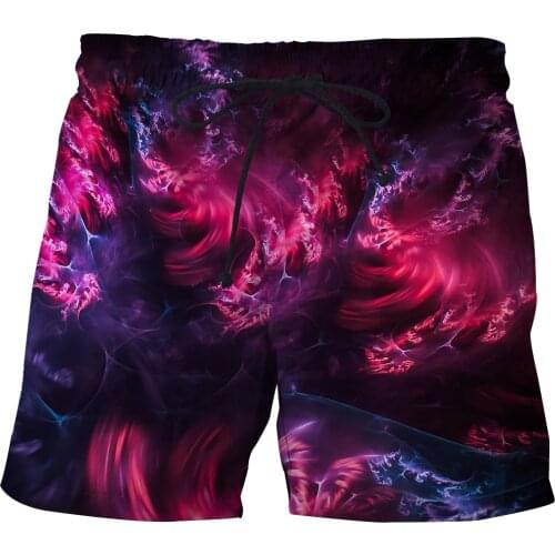MensCreative personality 3D printed beach shorts men swimsuit pants summer Quick-drying swimming trunks sports board shorts