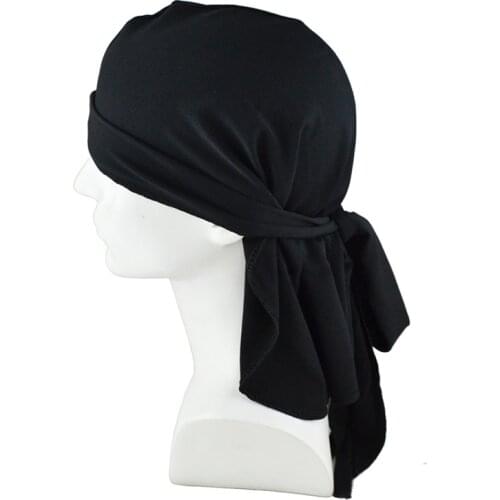 Mens Satin Durags Bandanna Turban Wigs Men Silky Durag Headwear Headband Pirate Hat Spandex Kings Durag Hair Accessories