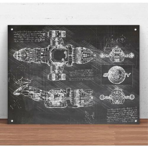 Serenity Firefly Patent Metal Tin Sign Metal Sign Wall Decor Fashion Art Decor Poster,Man Cave,Garage,Bar,Pub