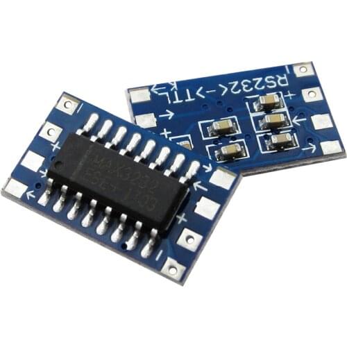10PCS Serial Port Mini RS232 to TTL Converter Adaptor Module Board MAX3232 115200bps