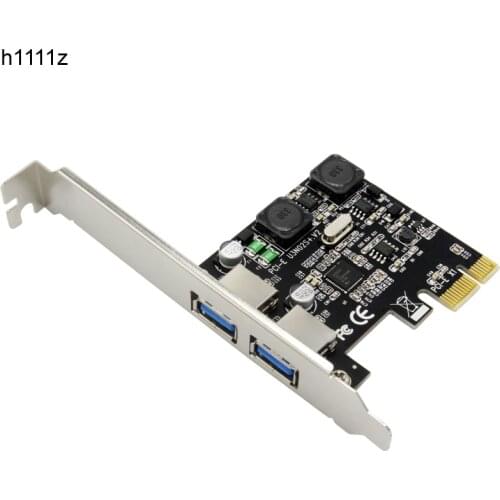 2 Port USB 3.0 PCI-E Expansion Card External USB3.0 PCIe Card with 2 Power Module NEC Chip for Desktop PC Computer High Quality