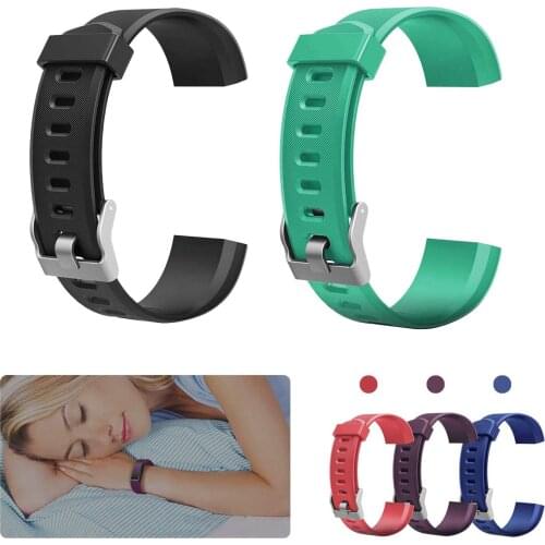 Adjustable Soft TPE Pure Color Silicone Strap Replacement Watch Bands For ID115 Plus/ID115HR Plus/ID115 Plus HR Smart Bracelet