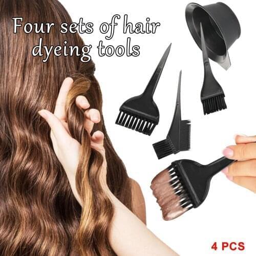 Hair Dye Colouring Bleach Bowl Comb Brushes Tint Tool Set Hairdressing Salon