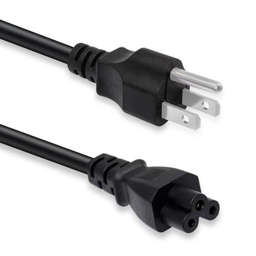 US Plug 1.5M/5FT 3 Prong Cord Power Cable Lead For Laptop PC Adapter Computer Monitors TVS Projectors Printers and More