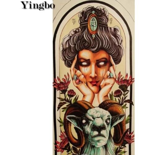 Scary woman Diamond Embroidery diy 5d Diamond Painting kit Full Drill Square Cross Stitch horror sheep Diamond Mosaic Halloween