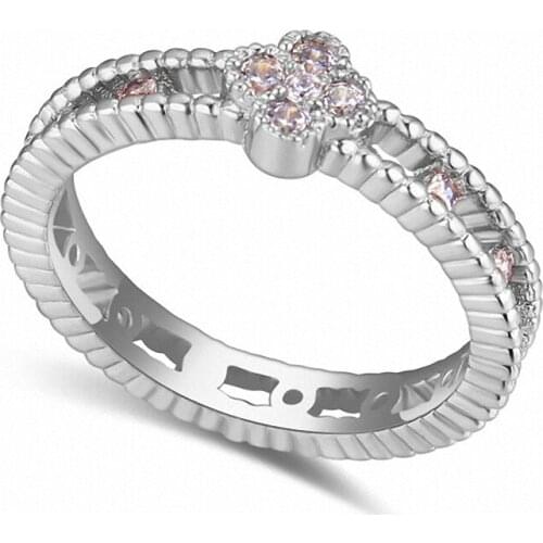 TRACYSWING Real Austrian Crystals Brand AAA Zirconia Micro Inlays Fashion Ring for women New Geometric Th-116492