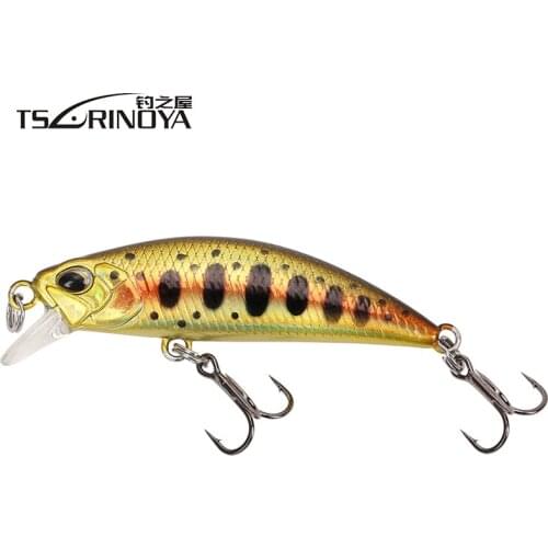 TSURINOYA 50mm5g Minnow Fishing Baits Sinking Swimbait Fishing Wobblers Fake Lure Feeder Artificiais Para Pesca Leurre Souple