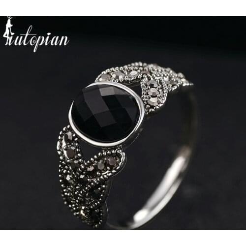 Iutopian Brand Vintage Retro Ring Anels For Women Anti Allergy Top Quality Not Fade Welcome Wholesale 1#3163