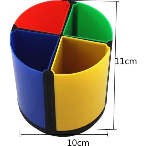 1pcs Creative Combination Rotating Pen Holder Colorful School Supplies Storage Tool Business Office Pen Holder