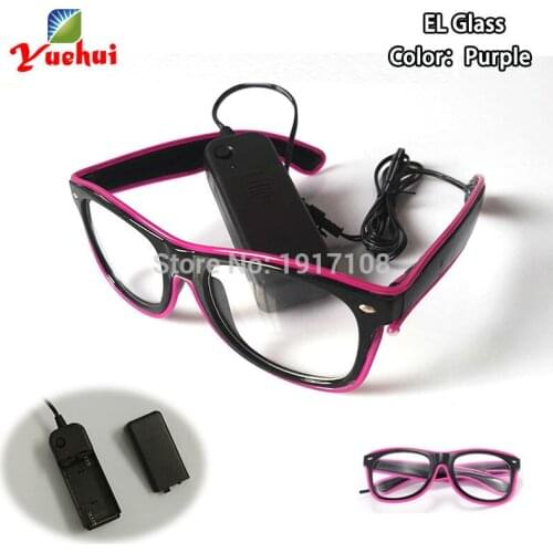 10 Color Choice Flashing EL Wire Glasses Luminous Party Lighting Colorful Glowing LED Glasses Festival Gift For Party decoration