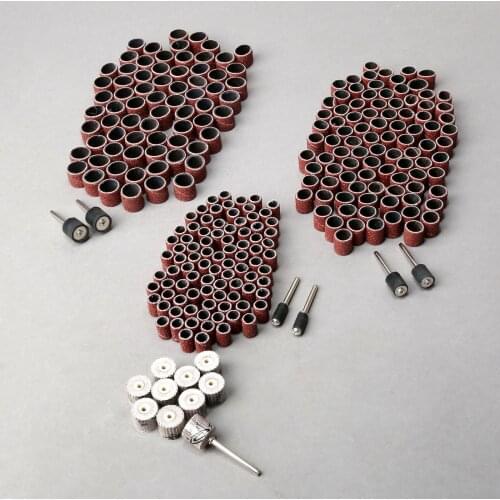 317Pcs Grit 240 10x10x3mm Sanding Flap Wheel for Rotary Tools Abrasive Sanding Paper Grinding Polishing Disc Dremel Accessories