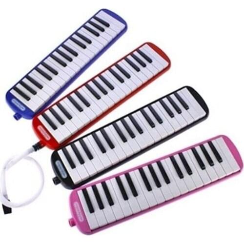 32 Keys (32K) Melodica + Carrying Case + Hose Instrument Organ Piano Wind Musical Education Instrument with Melodica Keyboard