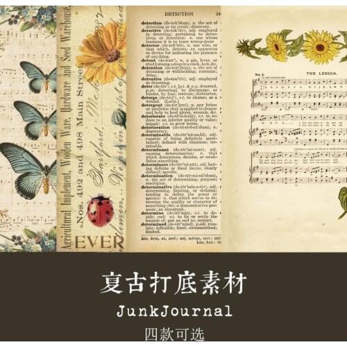 4pcs/lot Memo Pads Sticky Notes Sheet music old book page in the afterglow Paper diary Scrapbooking Stickers Office School