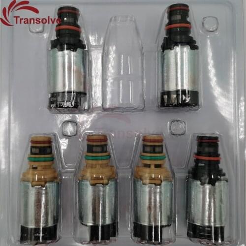 6T45E 6T40E Transmission OEM Solenoid Valve Kit 6 PCS/SET Auto Spare Part Fit For BUICK CRUZE Car 2048150 Transolve