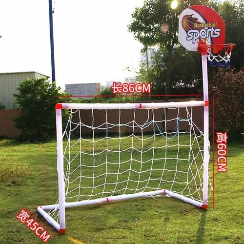 86CM New Arrival Portable Folding Children Kid Goal Football Door Set Basketball Frame Football Gate Outdoor Indoor Toy Sports