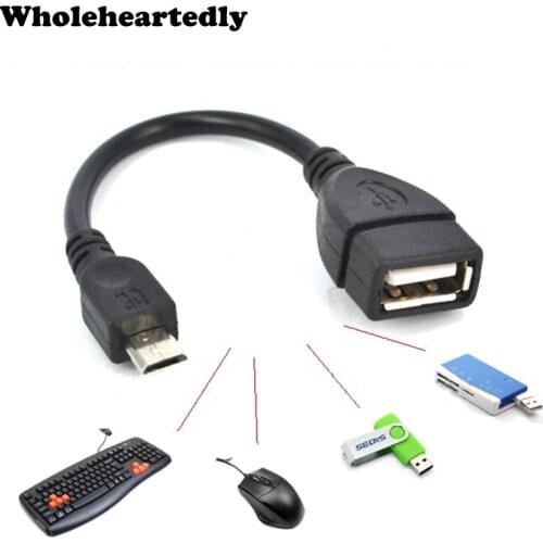 Promotion !! Micro USB Host OTG Cable Adapter for S3 i9300 S2 i9100 N7000 Connect to USB Flash Drive Mouse Keyboard Wholesale