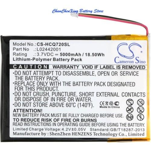 Cameron Sino 5000mAh Battery L02442001 for HP CQ720A, eStation Zeen, Photosmart eStation C510