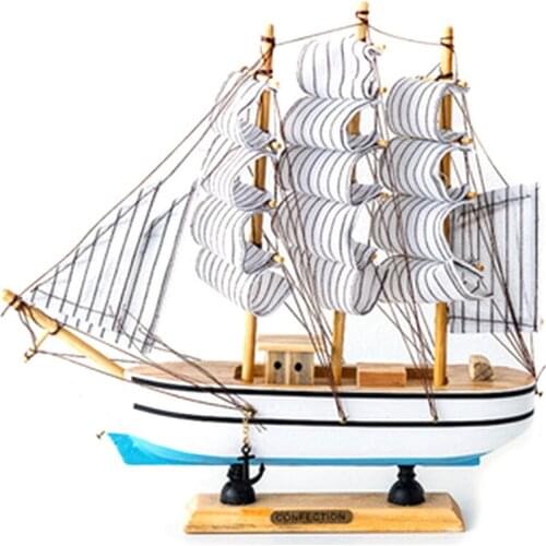 Wooden Light Sailing Model Creative Decoration Home Office Desk Decoration Decoration Gift