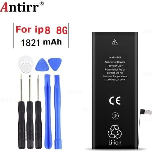For iphone 8 8g battery 100% new 1821mah replacement battery for iphone 8 8g with repair tools kit