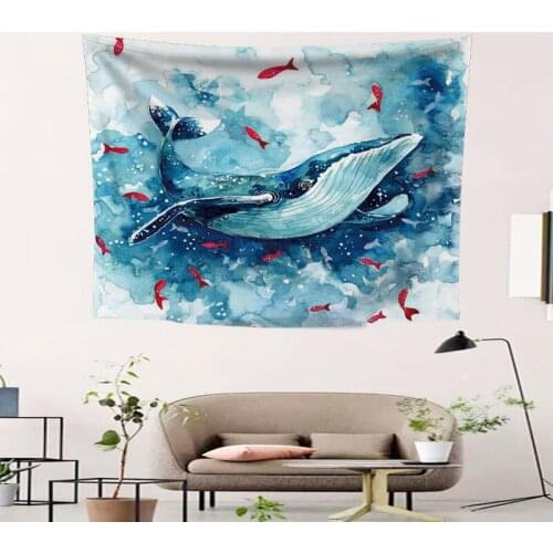 Aesthetic Anime Tapestry Wall Hanging Scenic Printed Wall Tapestry Home Bedroom Decor Witchcraft Supplies 0.75*1/1.3*1.5/1.5*2m