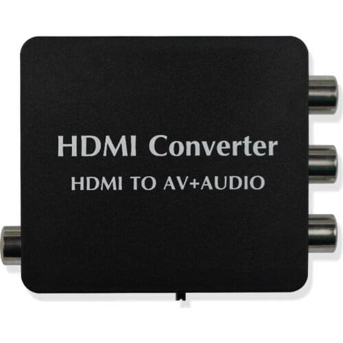 HDMI to AV + Audio Converter Support SPDIF and Coaxial Audio Outputs NTSC PAL for TV/PC/PS3/Blue-ray DVD 1080p
