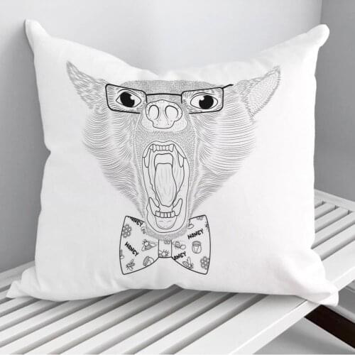 Bear In Mind Throw Pillows Cushion Cover On Sofa Home Decor 45*45cm 40*40cm Gift Pillowcase Cojines Dropshipping