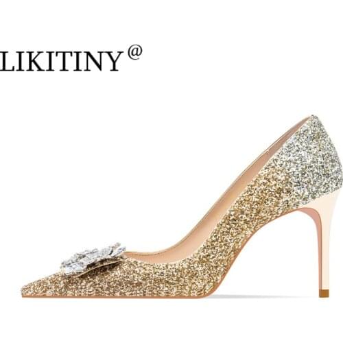 LIKITINY Wedding Shoes For The Bride