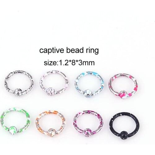 1-8Pcs Randomly Color Stainless Steel Curved Bar Cartilage Helix Stud Earrings Piercing Body Jewelry Gift