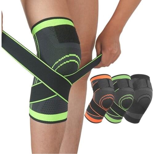 Knee Support With Bandage Pressurized Knee Protector Arthritis Physiotherapy Basketball Leg Warmers For Joint Jogging