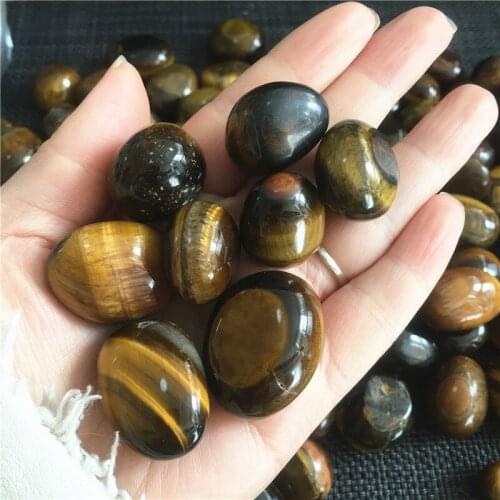 Natural colorful quartz tiger eye tumbled crystals healing stones for home decoration