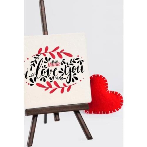 Personalized Love You Şovaleli Natural Stone-5