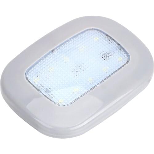 LEEPEE Vehicle Roof Ceiling Lamp Auto Interior Light White Magnet Dome Light Universal 10 LED Car Reading Light USB Charging