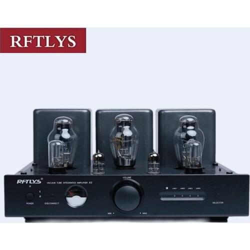 RFTLYS A3 300B Bluetooth Tube Amplifier HIFI EXQUIS Integrated Class A Single-ended AMP with Remote