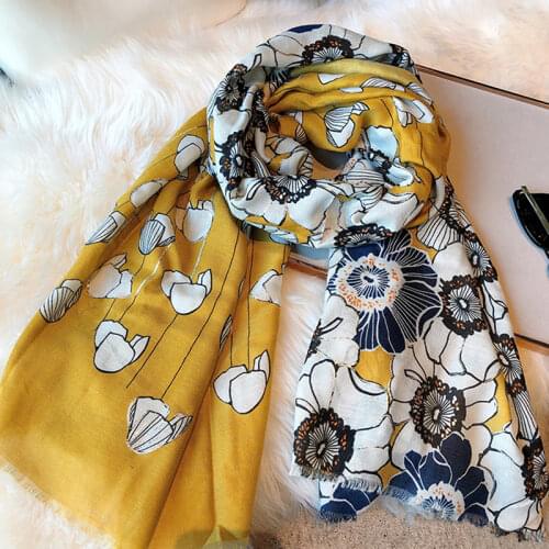 2021 brand spring, autumn and winter womens beach quality shawl cotton scarf ladies fashion scarf turban Pashmina turban 90*180